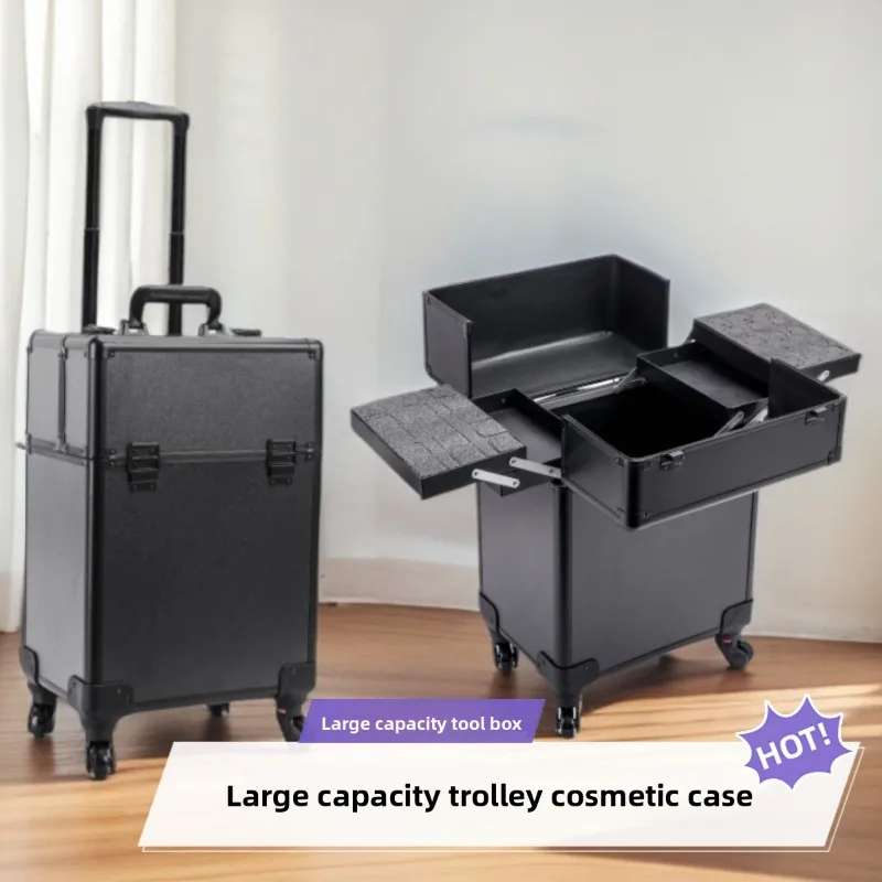 Rolling Cosmetic Luggage Organ - Nail Art 评论和价格
