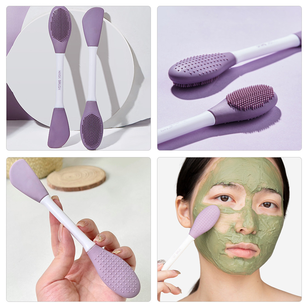 Face Mask Brush Dual Head Sili - Silicone Face Scrubber Electric 评论和价格