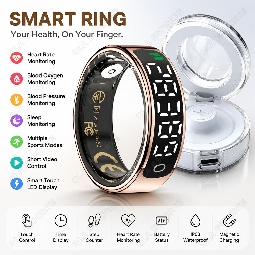 Smart Ring with Charging Case  - Health Monitors 评论和价格